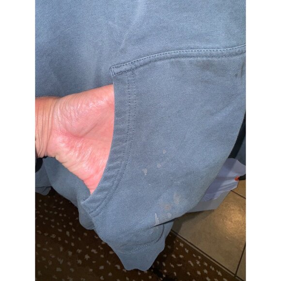 Legendary Whitetails Mens Hoodie Large Camouflage Lining Kangaroo Pocket Blue - Picture 11 of 15